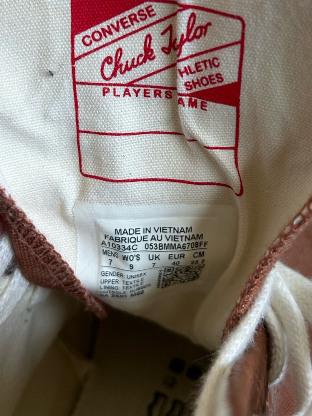 Converse Chuck 70 Western High Top Sneaker Womens 9 Mens 7 Brown - Picture 10 of 11